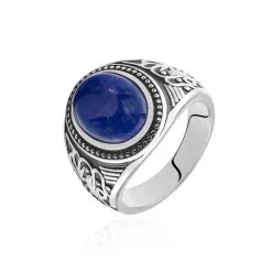 Histoire D'Or Bague Aleksei Argent Blanc Lapis