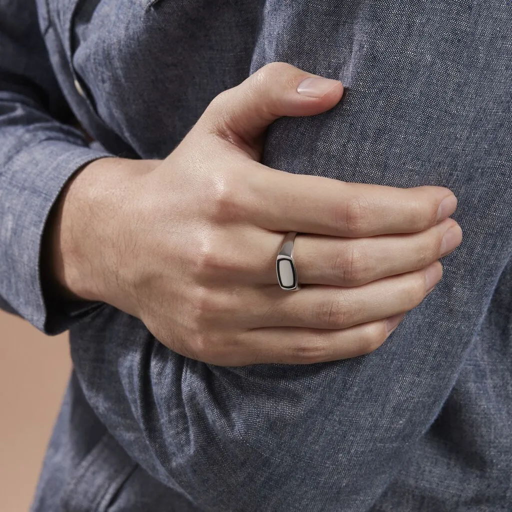 Histoire D'Or Chevalière Argent Argent Teofilo – Image 6