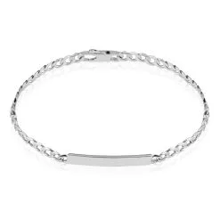 Histoire D'Or Bracelet Identité Casper Argent Blanc