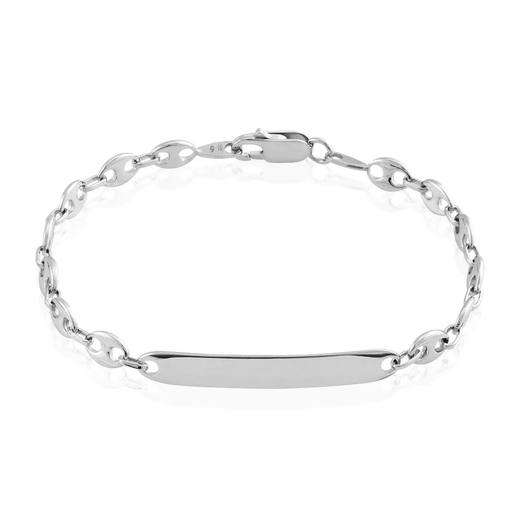 Histoire D'Or Bracelet Identité Carrus Argent Blanc