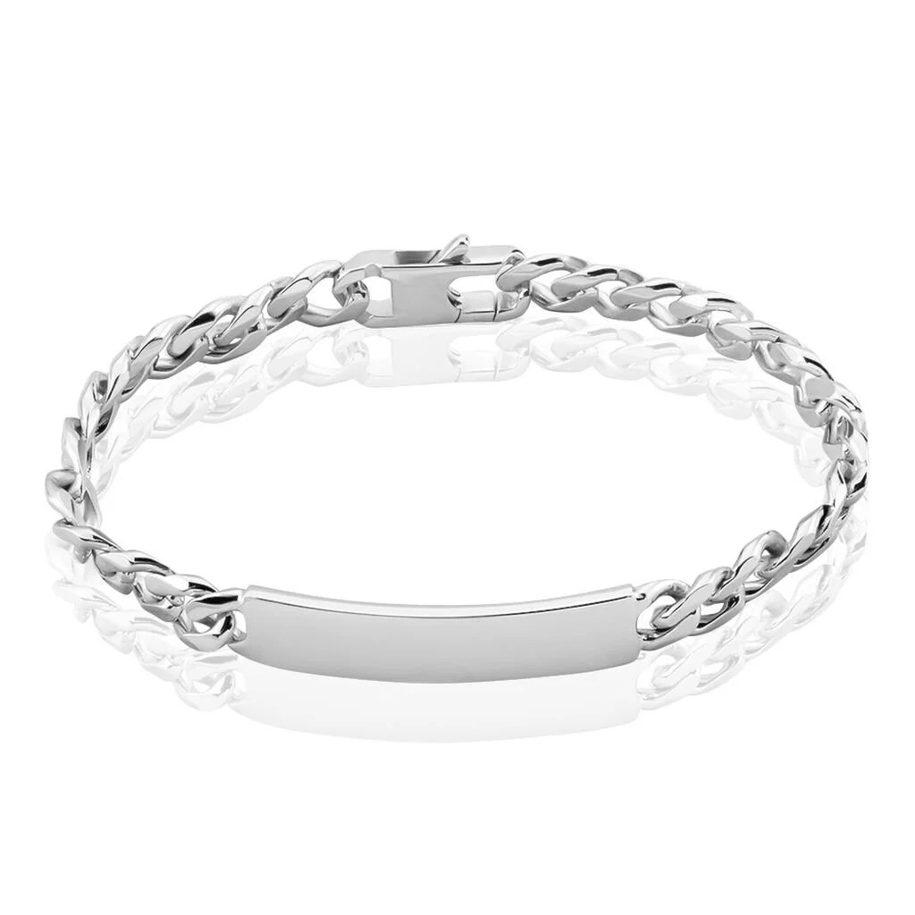 Histoire D'Or Bracelet Identité Casper Argent Blanc