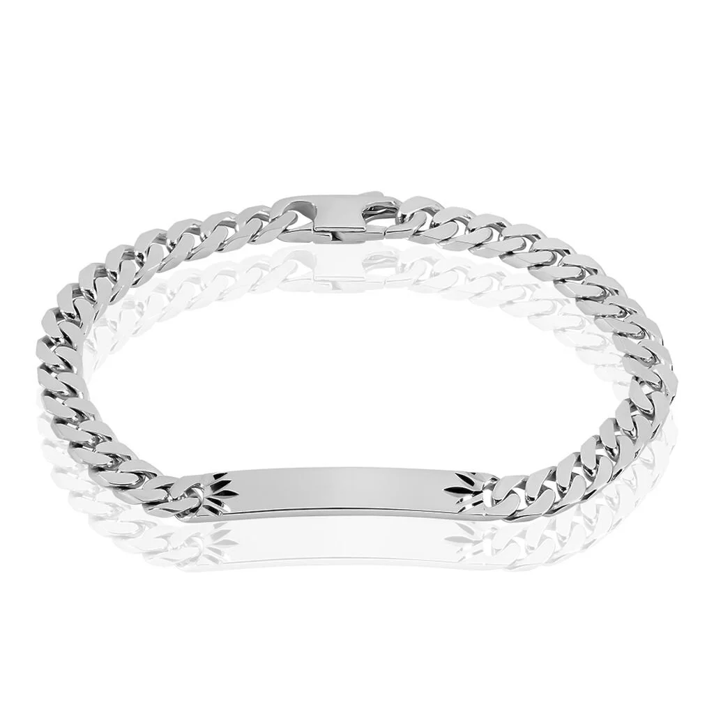 Histoire D'Or Bracelet Identité Casper Argent Blanc