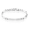 Histoire D'Or Bracelet Identité Vivian Maille Alternee 1/3 Argent Vieilli