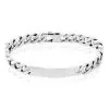 Histoire D'Or Bracelet Identité Casper Maille Gourmette Argent Blanc