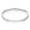 Histoire D'Or Bracelet Identité Casper Maille Gourmette Argent Blanc