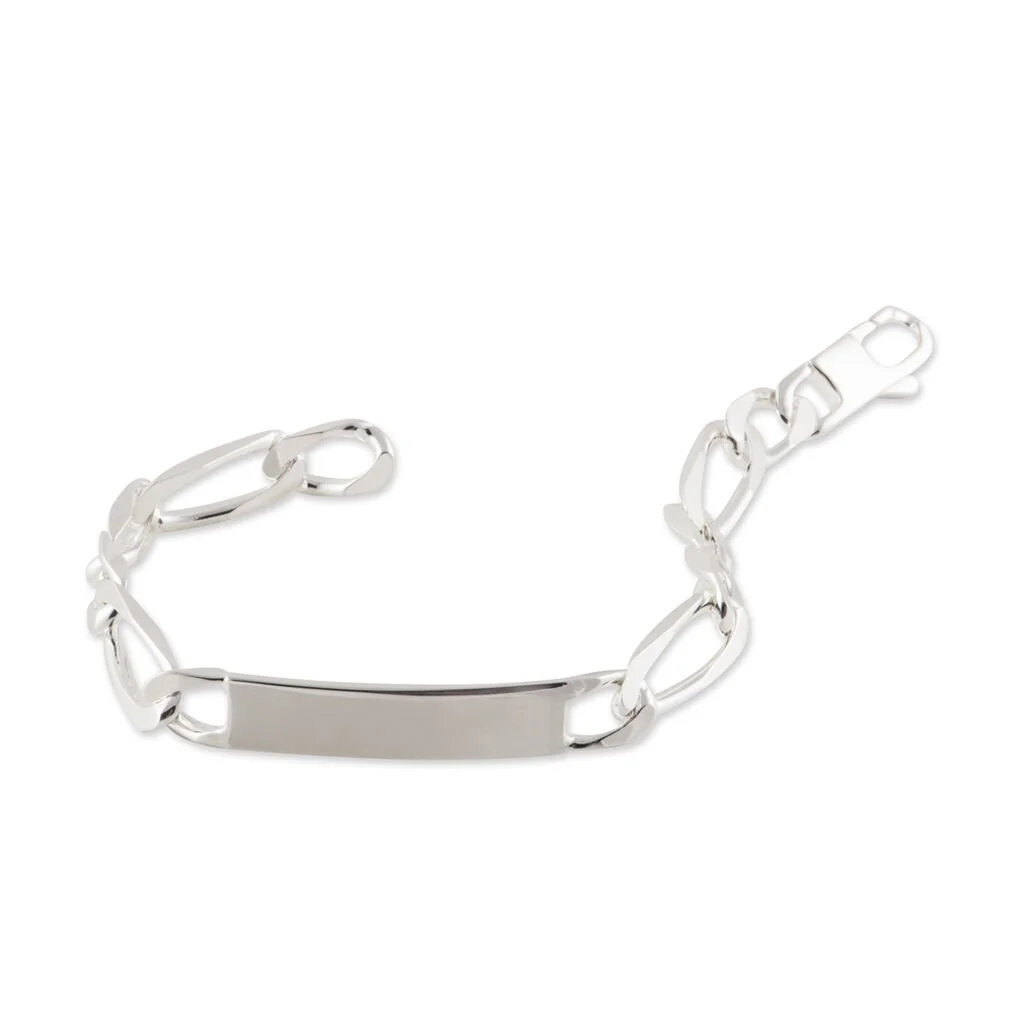 Histoire D'Or Bracelet Identité Vila Maille Alternee 1/2 Argent Blanc – Image 2