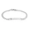 Histoire D'Or Bracelet Identité Casper Gourmette Argent Blanc
