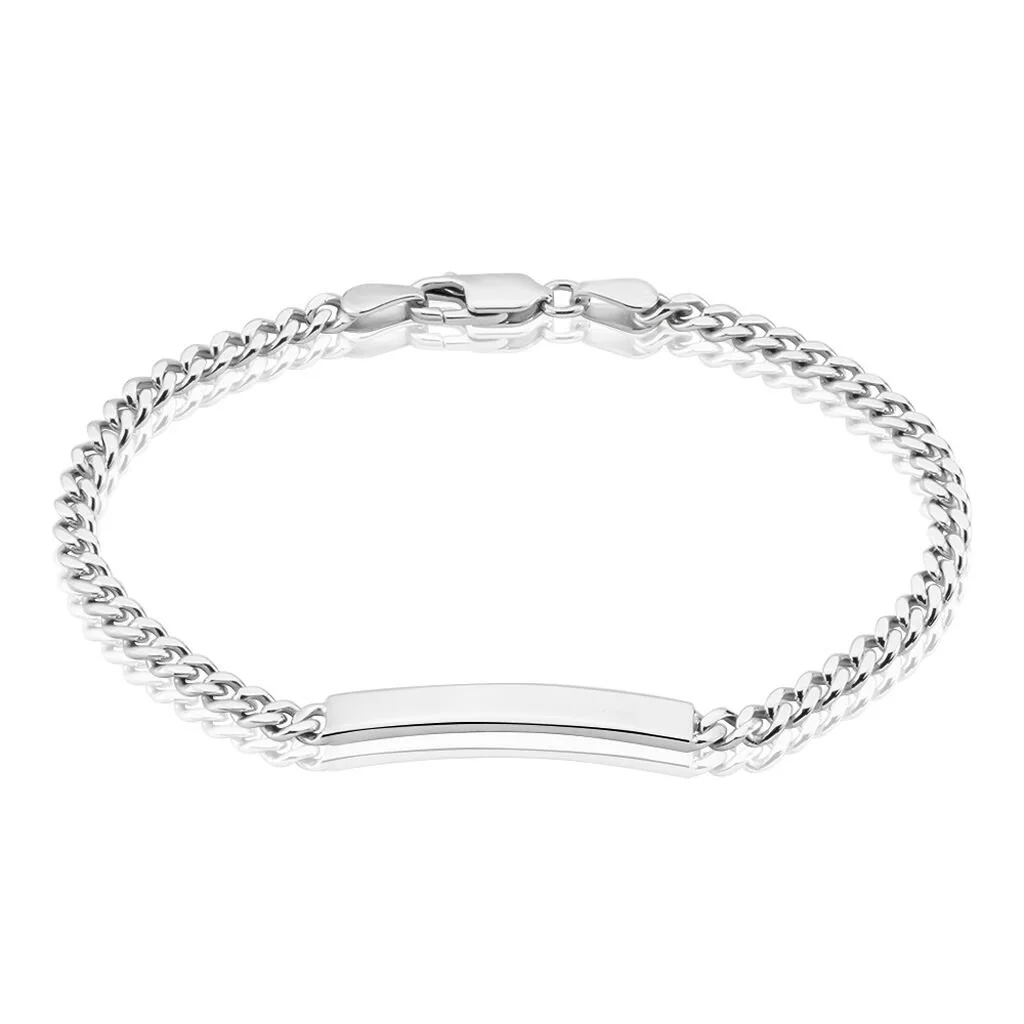Histoire D'Or Bracelet Identité Argent Blanc Casper