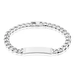 Histoire D'Or Bracelet Identité Casper Argent Blanc