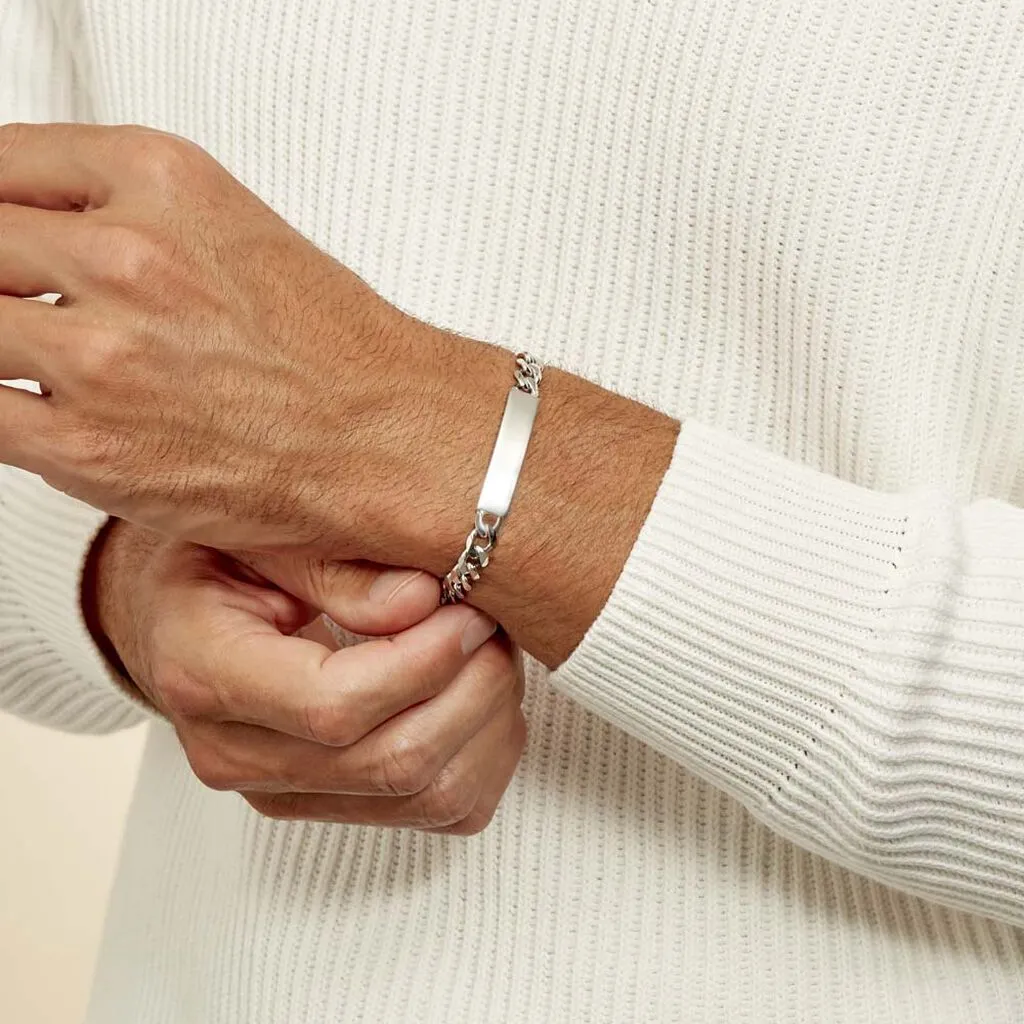 Histoire D'Or Bracelet Identité Casper Argent Blanc – Image 4