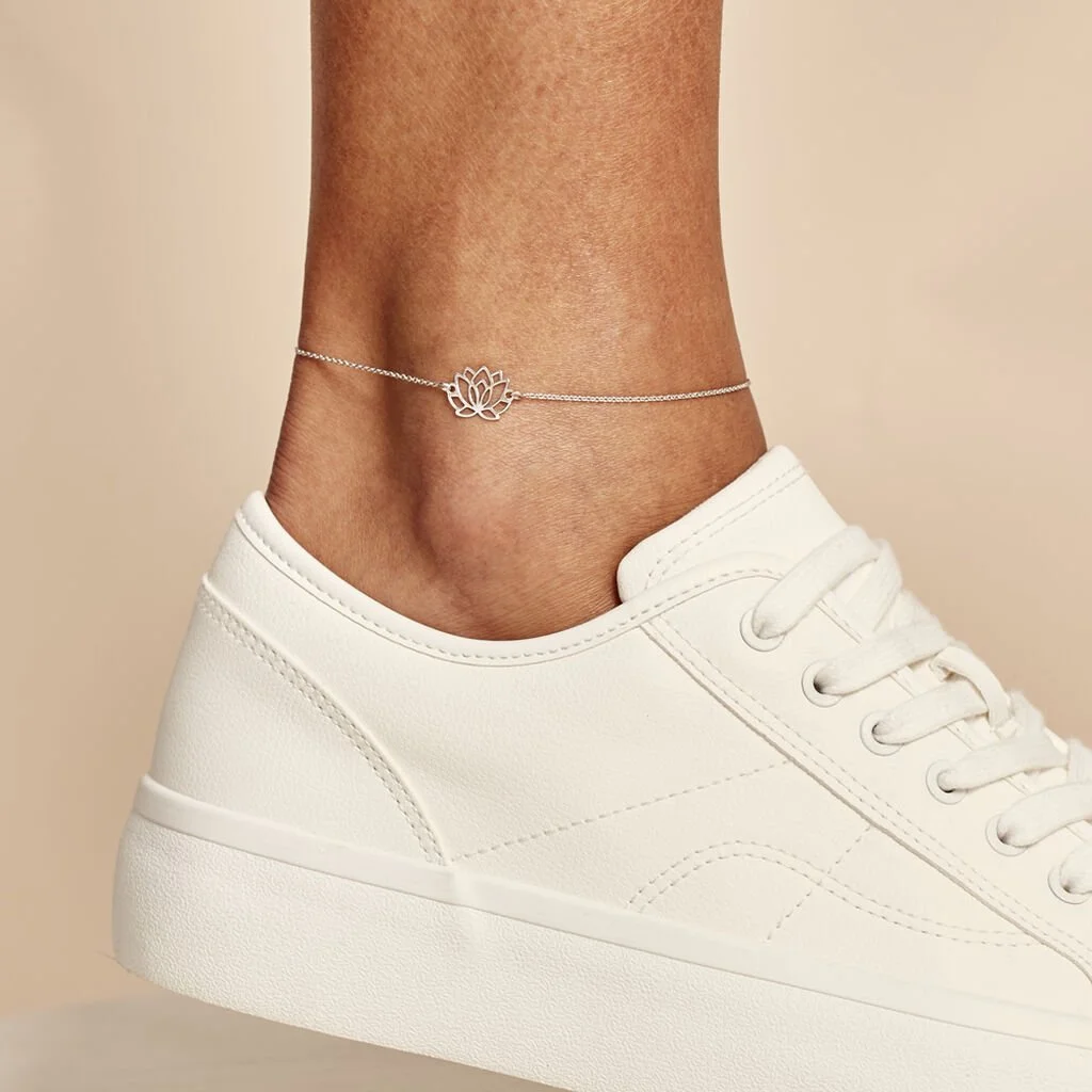 Histoire D'Or Chaîne De Cheville Maylie Argent Blanc – Image 3