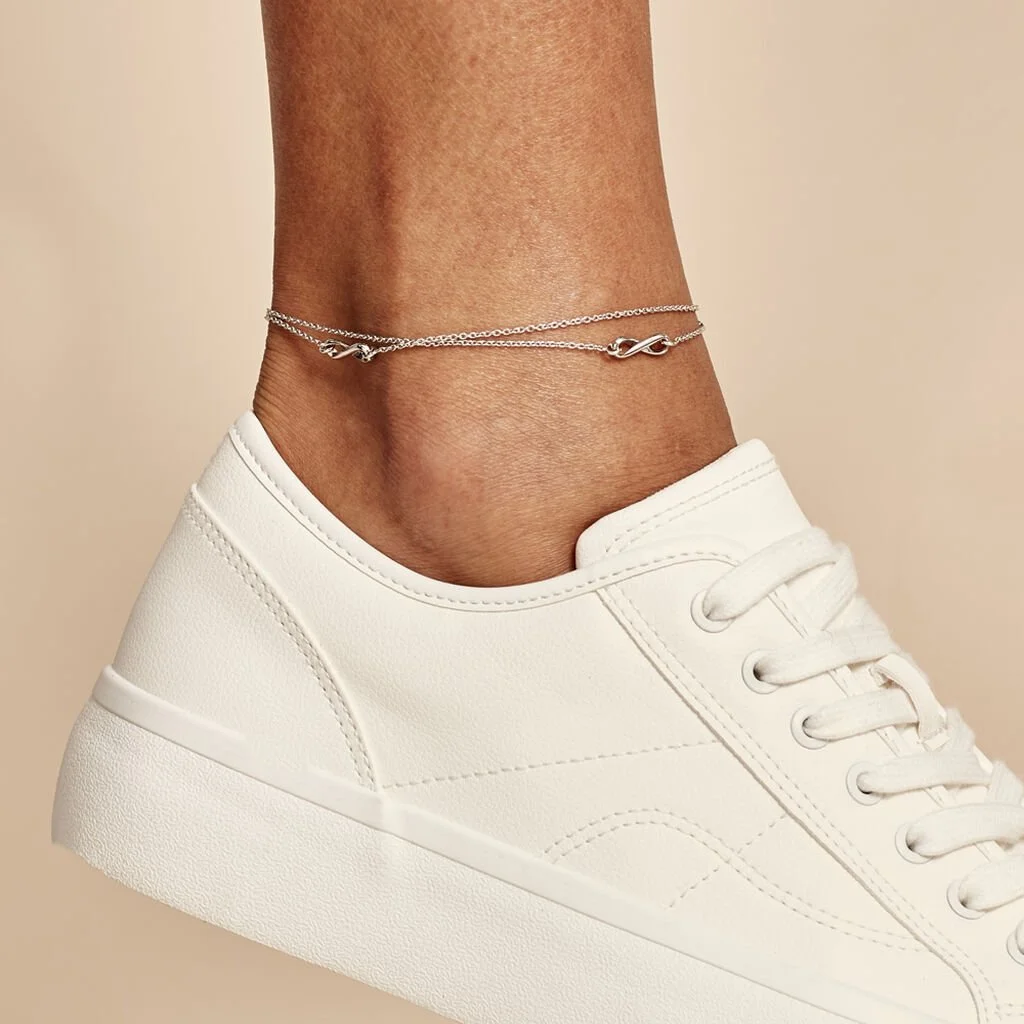 Histoire D'Or Chaîne De Cheville Noelle Argent Blanc – Image 4