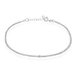 Histoire D'Or Chaîne De Cheville Marie-nicaise Argent Blanc