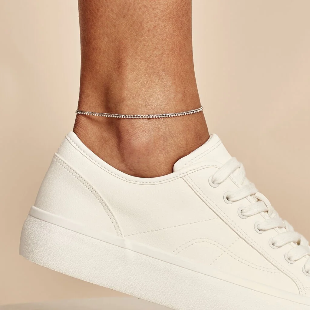 Histoire D'Or Chaîne De Cheville Marie-nicaise Argent Blanc – Image 3