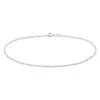 Histoire D'Or Chaîne De Cheville Cleona Maille Alternee 1/3 Argent Blanc