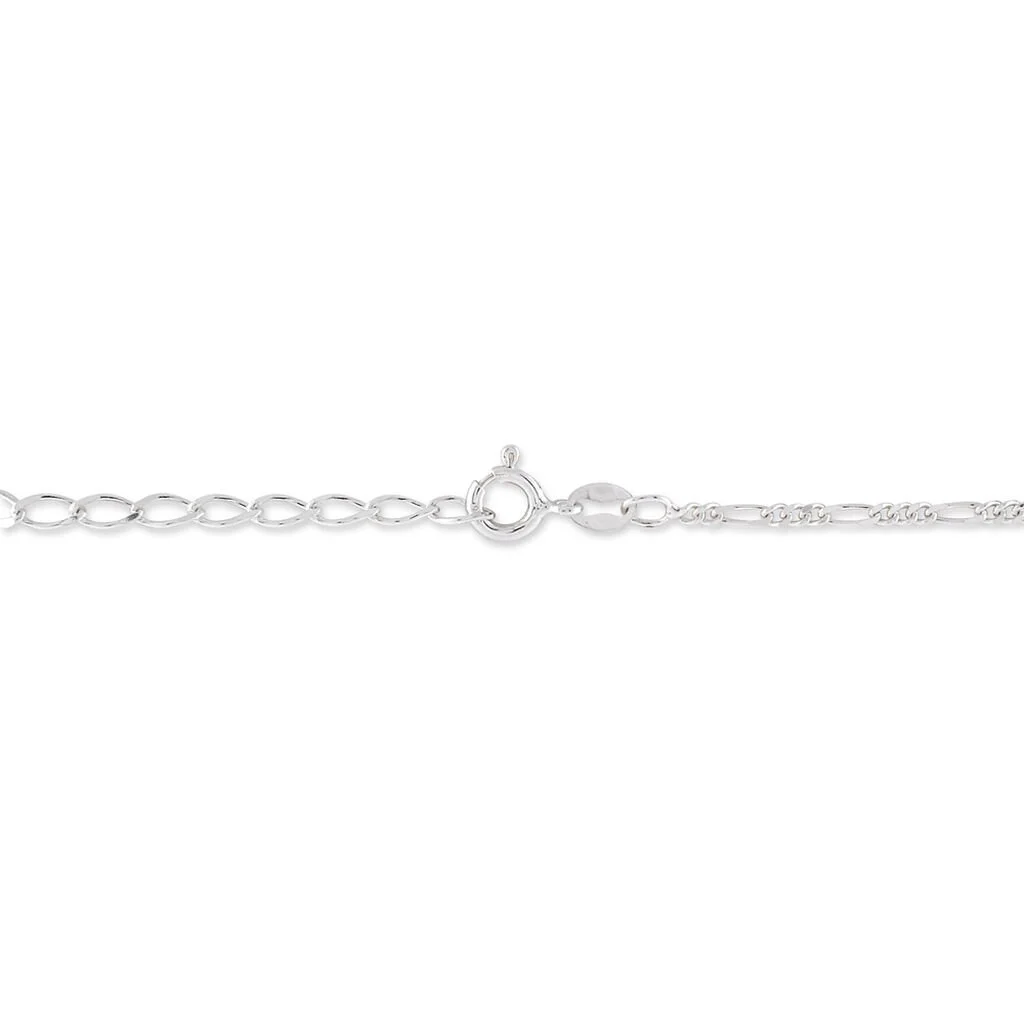 Histoire D'Or Chaîne De Cheville Cleona Maille Alternee 1/3 Argent Blanc – Image 3