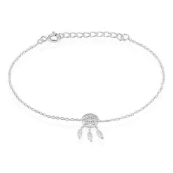 Histoire D'Or Chaîne De Cheville Ine Argent Blanc