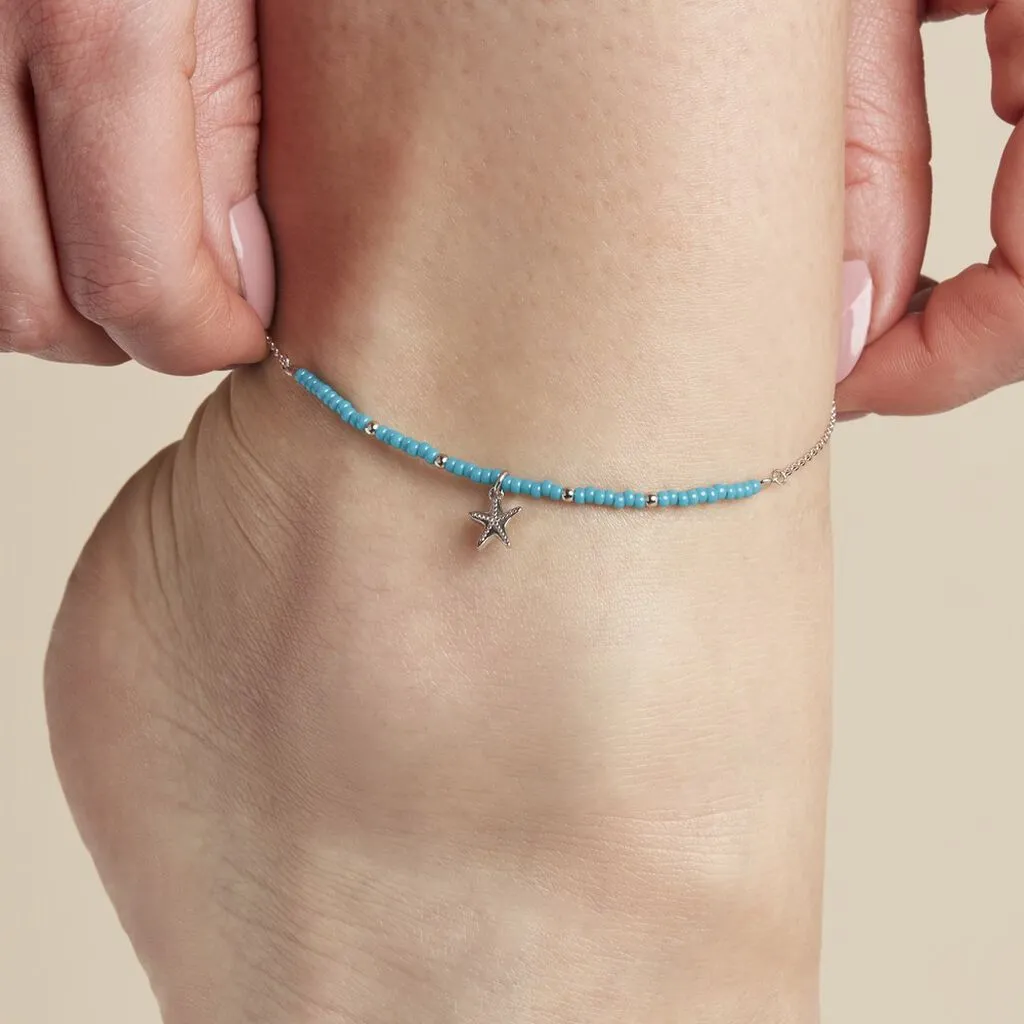 Histoire D'Or Chaîne De Cheville Argent Blanc Noga Miyuki – Image 3