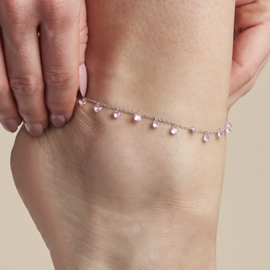 Histoire D'Or Chaîne De Cheville Carolaine Argent Blanc Oxyde De Zirconium – Image 3