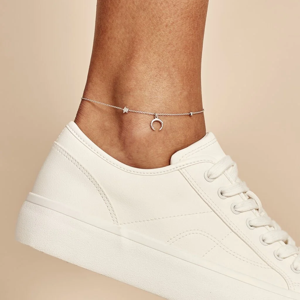 Histoire D'Or Chaîne De Cheville Serenella Argent Blanc Oxyde De Zirconium – Image 3