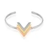 Histoire D'Or Bracelet Jonc Olivia Acier Tricolore