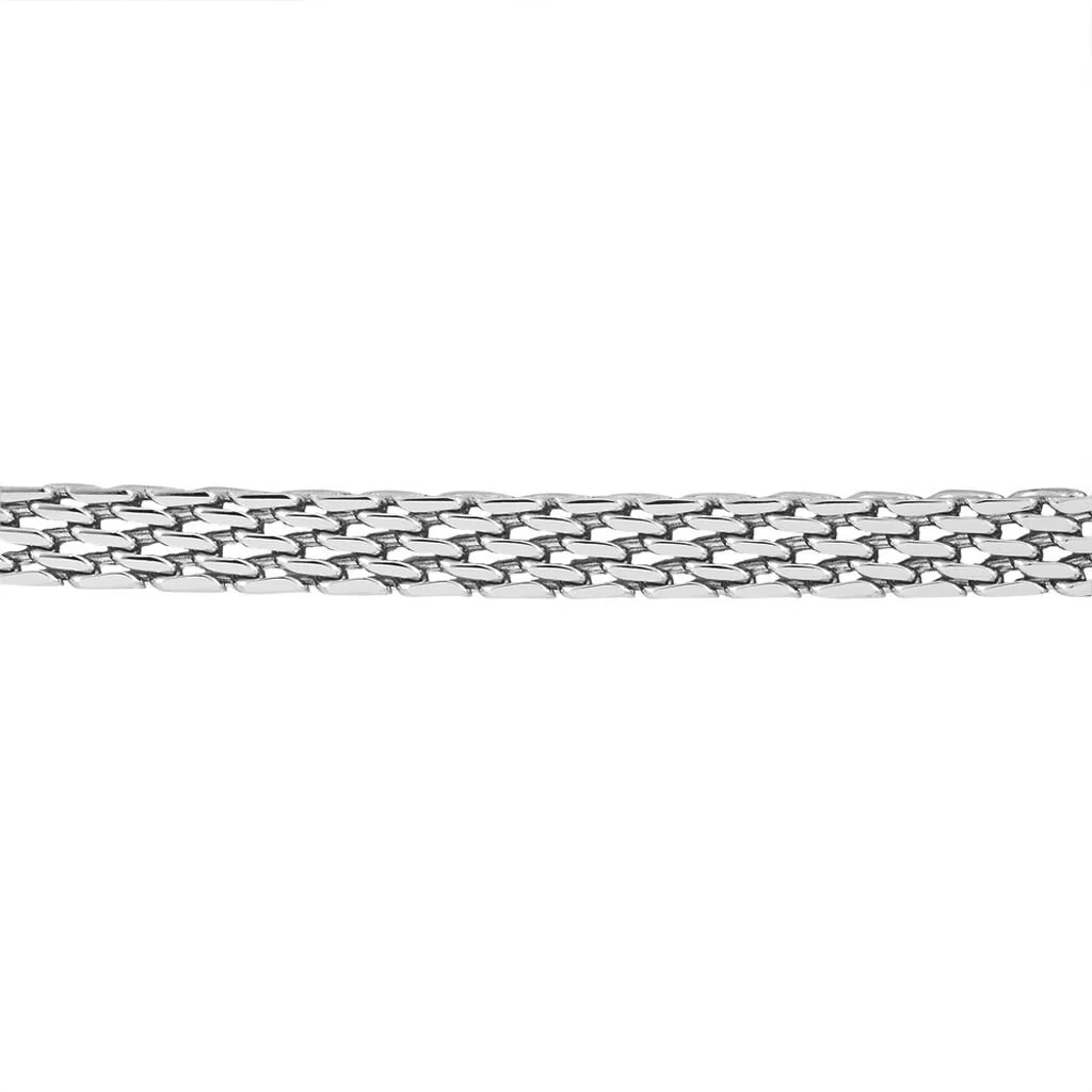 Histoire D'Or Bracelet Metropolitan Maille Fantaisie Acier Blanc – Image 2