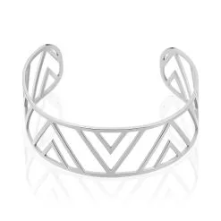 Histoire D'Or Bracelet Manchette Mathilde Acier Blanc