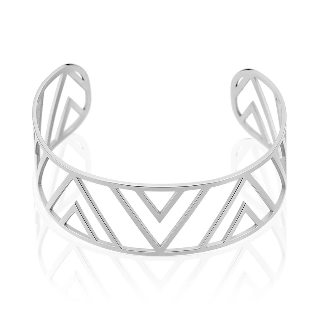 Histoire D'Or Bracelet Manchette Mathilde Acier Blanc