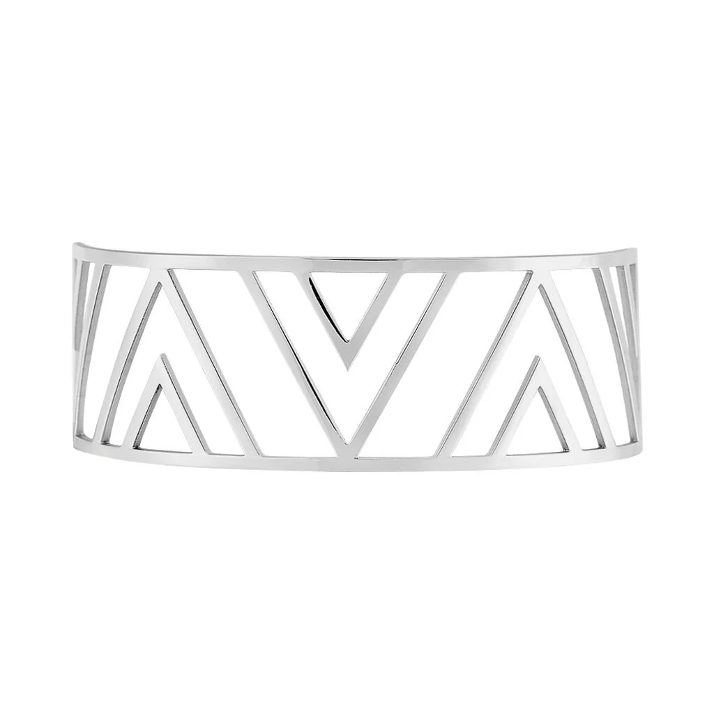 Histoire D'Or Bracelet Manchette Mathilde Acier Blanc – Image 2