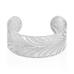 Histoire D'Or Bracelet Jonc Wilson Acier Blanc