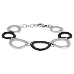 Histoire D'Or Bracelet Rimel Acier Blanc Céramique