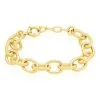 Histoire D'Or Bracelet Aelia Maille Alternee Acier Jaune
