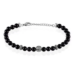 Histoire D'Or Bracelet Labhras Acier Blanc Agate