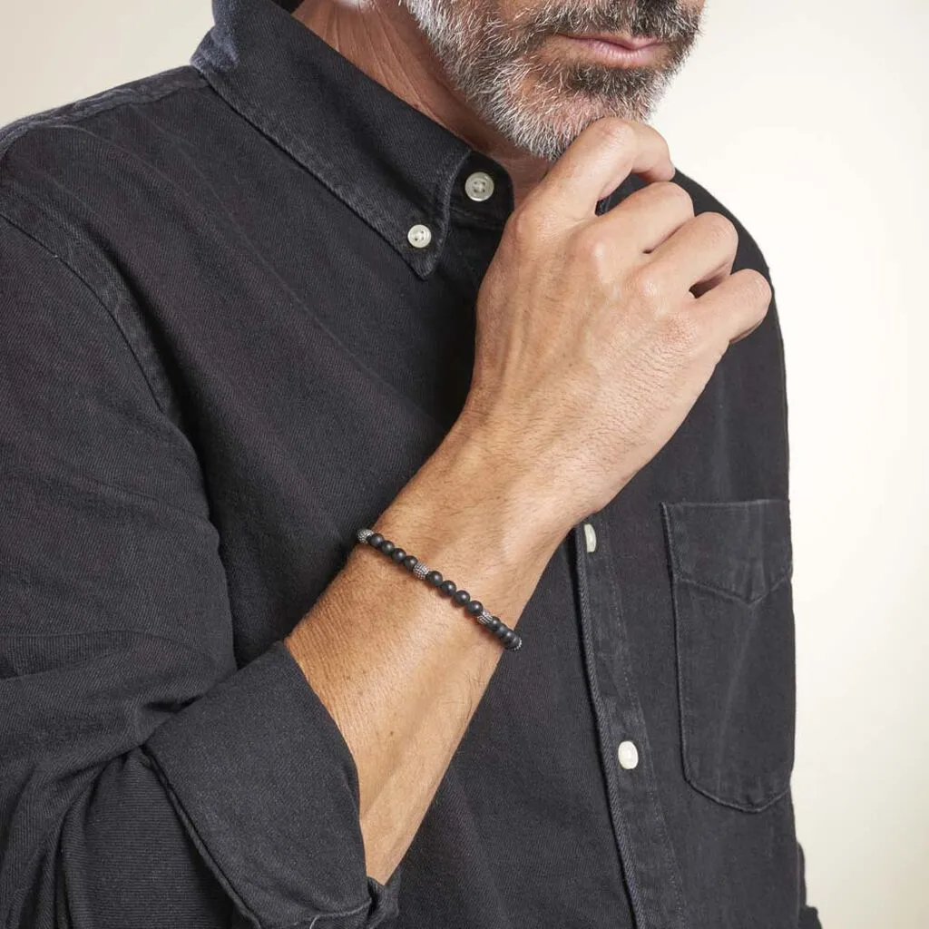 Histoire D'Or Bracelet Boules Acier Gris Laloun – Image 3