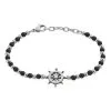Histoire D'Or Bracelet Arsenius Acier Blanc Onyx