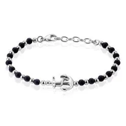 Histoire D'Or Bracelet Arris Acier Blanc Onyx