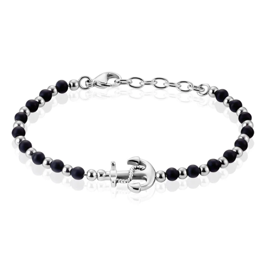 Histoire D'Or Bracelet Arris Acier Blanc Onyx