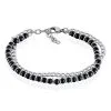 Histoire D'Or Bracelet Magalos Acier Blanc Onyx