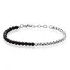Histoire D'Or Bracelet Acier Blanc Christiano Onyx
