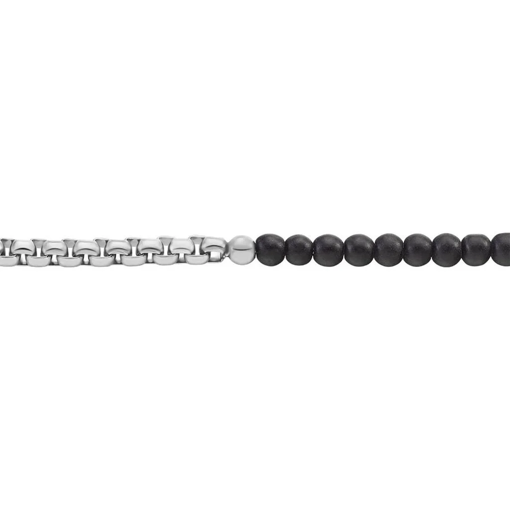 Histoire D'Or Bracelet Acier Blanc Christiano Onyx – Image 2