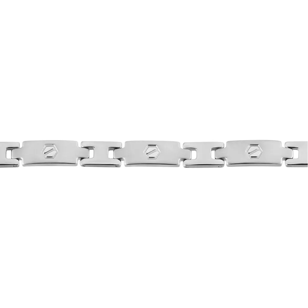 Histoire D'Or Bracelet Joe Acier Blanc – Image 2