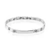Histoire D'Or Bracelet Identité Isidore Acier Blanc