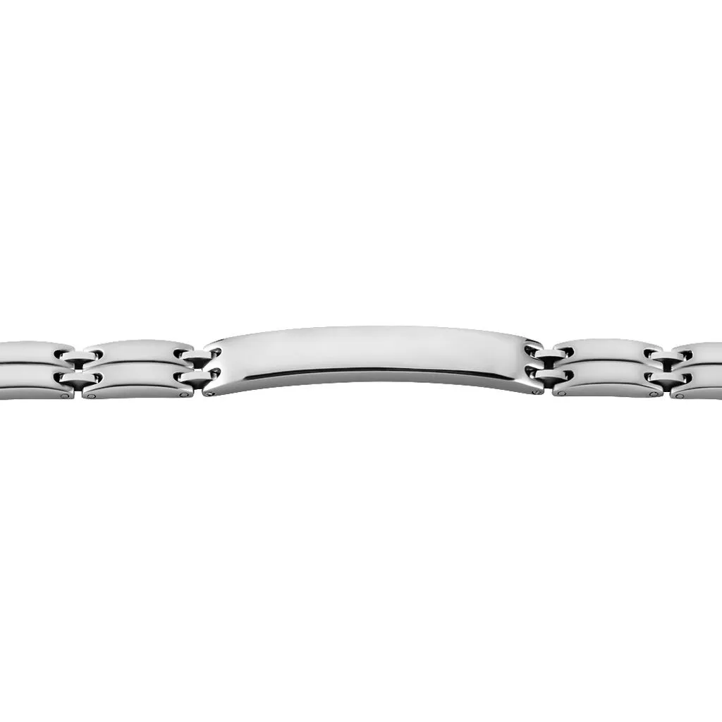 Histoire D'Or Bracelet Identité Isidore Acier Blanc – Image 2