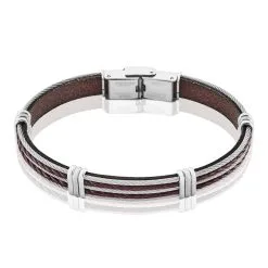 Histoire D'Or Bracelet Francois Acier Blanc