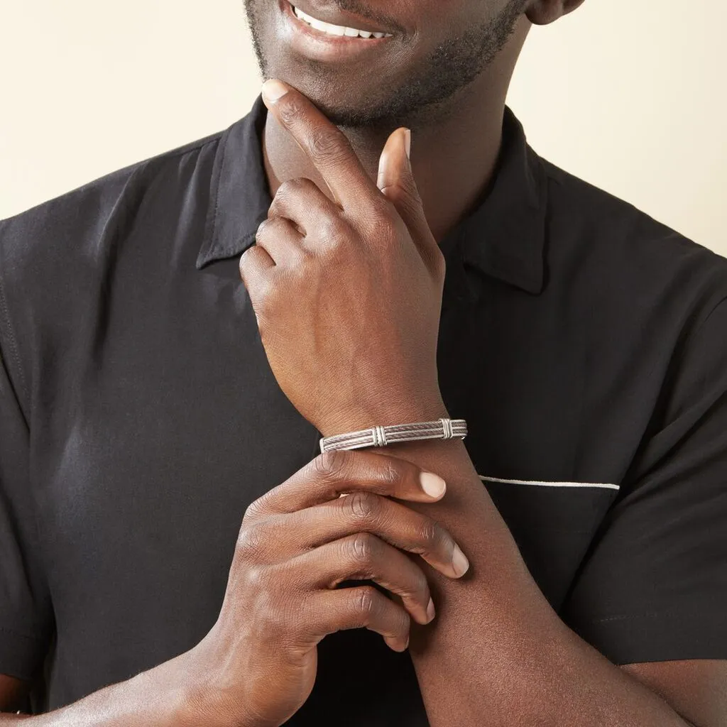 Histoire D'Or Bracelet Francois Acier Blanc – Image 6