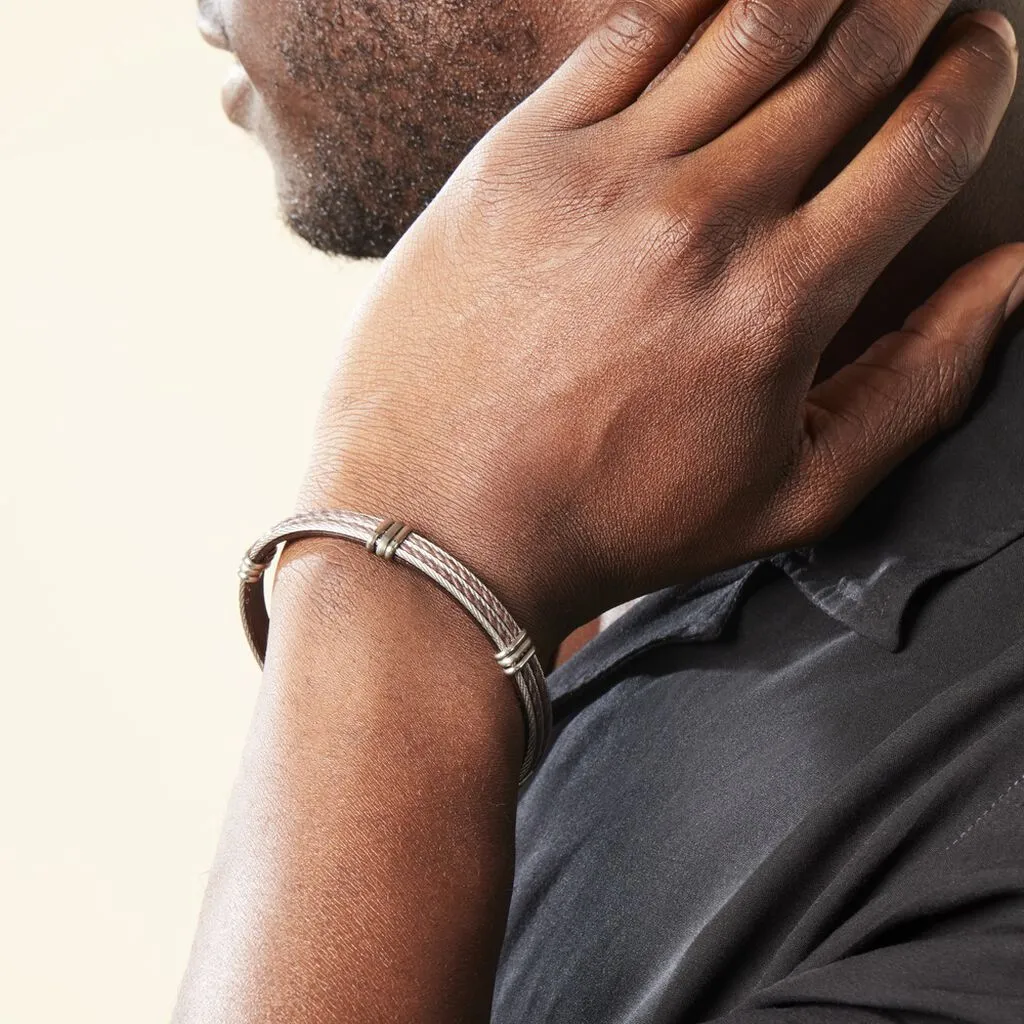 Histoire D'Or Bracelet Francois Acier Blanc – Image 7