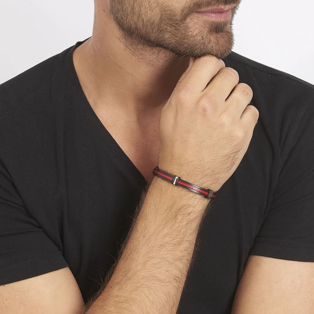 Histoire D'Or Bracelet Sebastien Acier Blanc – Image 3
