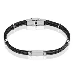 Histoire D'Or Bracelet Yannik Acier Blanc