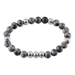 Histoire D'Or Bracelet Adonis Acier Blanc Pierre De Synthese