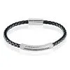 Histoire D'Or Bracelet Steph Acier Blanc Oxyde Noir